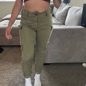 Green cargo pants
